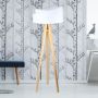 Lampa stojąca 1x60 W biała-drewno 060P060 BPS Koncept Galaxy zdj.6