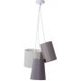 Lampa wisząca 3x40 W szary/popielaty 9337722 Brilliant Trial zdj.1