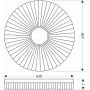 Plafon 1x24 W biały 1324954 Candellux Tart zdj.2