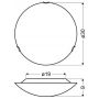 Plafon 1355187 Candellux Circle zdj.2