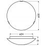 Plafon 1364240 Candellux Circle zdj.2