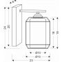 Kinkiet 1x40 W czarny 2110186 Candellux Jonera zdj.2