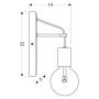 Kinkiet 1x40 W niebieski 2110520 Candellux Vider zdj.2