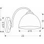 Kinkiet 1x40 W biały 2122448 Candellux Gracja zdj.2