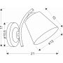 Kinkiet 1x40 W biały 2122615 Candellux Greco zdj.2