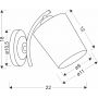 Kinkiet 1x40 W biały 2122684 Candellux Esnyr zdj.2