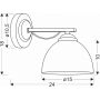 Kinkiet 1x40 W biały 2122691 Candellux Filona zdj.2