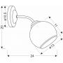 Kinkiet 1x40 W biały 2126545 Candellux Marinen zdj.2