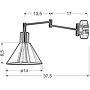 Kinkiet 1x40 W patyna 2141210 Candellux Copenhagen zdj.2