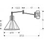 Kinkiet 1x40 W złoty 2175444 Candellux Copenhagen zdj.2