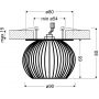 Lampa do zabudowy 1x40 W złota 2268750 Candellux SK-93 zdj.2