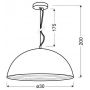 Lampa wisząca 3126361 Candellux Dorada zdj.2