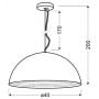 Lampa wisząca 3126378 Candellux Dorada zdj.2