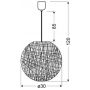 Lampa wisząca 3126944 Candellux Caruba zdj.2