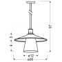 Lampa wisząca 1x60 W czarna 3143108 Candellux Loft zdj.2