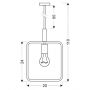 Lampa wisząca 3173501 Candellux Frame zdj.2