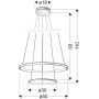 Lampa wisząca 3264752 Candellux Lune zdj.2