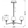 Lampa podsufitowa 3x40 W biały 3310639 Candellux Togo zdj.2