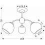 Lampa podsufitowa 3x40 W biała 3326569 Candellux Marinen zdj.2