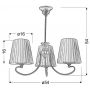 Lampa podsufitowa 3x60 W patyna 3333970 Candellux Mozart zdj.2