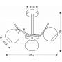 Lampa podsufitowa 3x40 W biała-chrom 3334991 Candellux Amos zdj.2