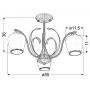 Lampa podsufitowa 3x60 W biały 3354951 Candellux Opera zdj.2