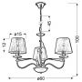 Lampa wisząca 3355057 Candellux Diva zdj.2