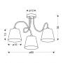 Lampa podsufitowa 3x40 W chrom 3370746 Candellux Luk zdj.2