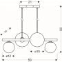 Lampa podsufitowa 4x28 W biała 3401214 Candellux Kama zdj.2