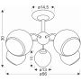 Lampa podsufitowa 5x40 W biała 3526576 Candellux Marinen zdj.2