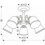 Lampa podsufitowa 5x40 W biała 3526583 Candellux Losanna zdj.2