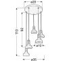 Lampa wisząca 5x40 W biały 3562772 Candellux Puerto zdj.2