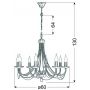 Lampa wisząca 3869187 Candellux Muza zdj.2