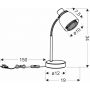 Lampa stołowa 1x40 W czarna 4113774 Candellux Aleksandria zdj.2