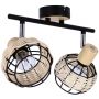 Lampa podsufitowa 2x40 W czarna 9212203 Candellux Tajga zdj.3