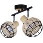 Lampa podsufitowa 2x40 W czarna 9212203 Candellux Tajga zdj.4