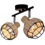 Lampa podsufitowa 2x40 W czarna 9212203 Candellux Tajga zdj.6