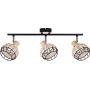 Lampa podsufitowa 3x40 W czarna 9312227 Candellux Tajga zdj.1