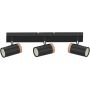 Lampa podsufitowa 3x15 W czarna 9313729 Candellux Lagos zdj.1