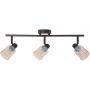 Lampa podsufitowa 3x40 W czarna-bursztynowa 9325050 Candellux Agra zdj.1