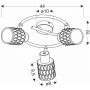 Lampa podsufitowa 3x40 W czarna 9827405 Candellux Bill zdj.2