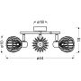 Lampa podsufitowa 3x25 W biały 9868125 Candellux Atarri zdj.2