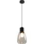 Lampa wisząca 1x40 W czarna-przezroczysta 3135066 Candellux Moldo zdj.1