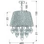 Lampa wisząca 3x40 W beżowa 3304567 Candellux Elissa zdj.2