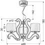 Lampa wisząca 3x40 W miedź 3333888 Candellux Ambrosia zdj.2