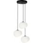 Lampa wisząca 3x40 W biała-czarna 3335172 Candellux Stones zdj.1