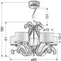 Lampa wisząca 5x40 W miedź 3533918 Candellux Ambrosia zdj.2