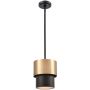 Lampa wisząca 1x40 W czarna P01777BR CosmoLight Coburg zdj.1