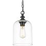 Lampa wisząca 1x40 W czarna P01947BK CosmoLight Prague zdj.1