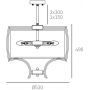 Lampa podsufitowa 4x40 W biała P04046NIWH CosmoLight Faro zdj.2